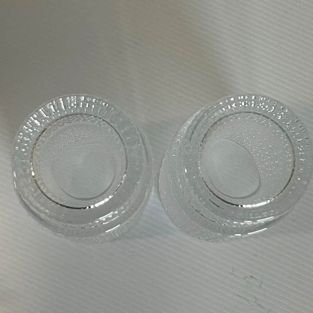 Iridescent Hobnail Glass Tumblers Set of 2